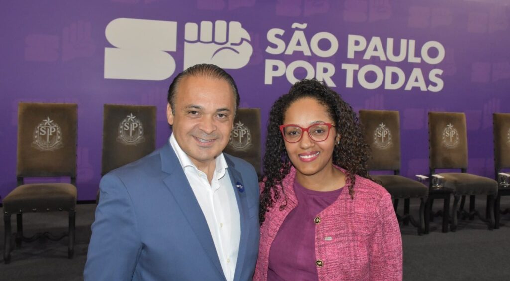 Lucena e Sonaira Fernandes Luciana Vicaria Setur-SP apoia campanha "Não Se Cale", voltado ao combate à violência contra mulher