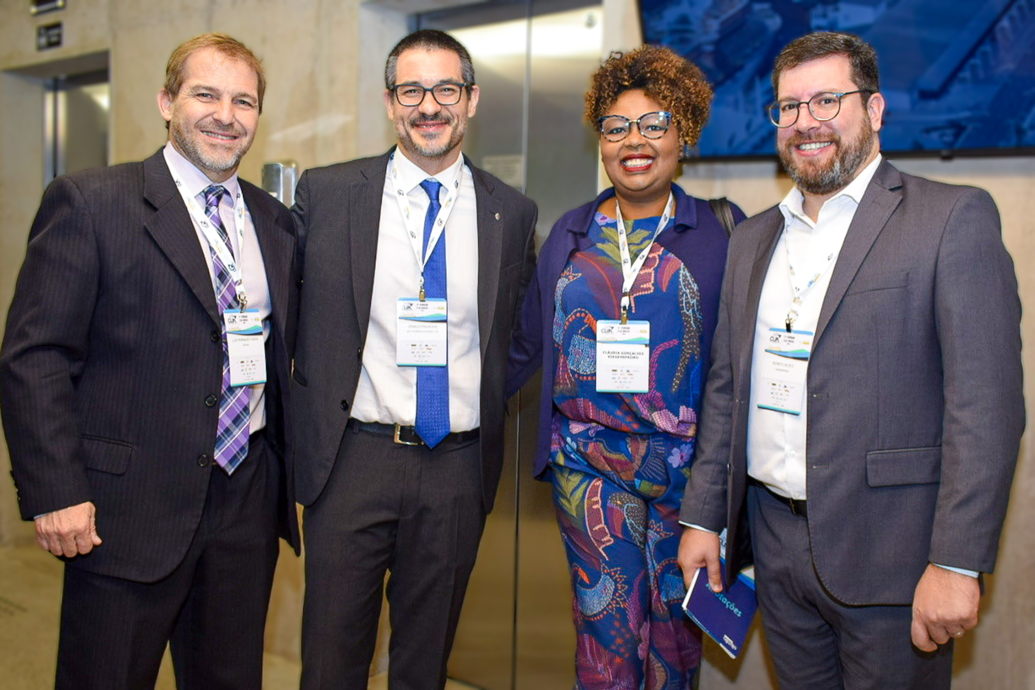 Luiz Vieira, da Krooze; Ignacio Palacios, da MSC; Claudia Gonçalves, da ViagensPromo; e Renato Alves, da ViagensPromo; Luiz Vieira, da Krooze; Ignacio Palacios, da MSC; Claudia Gonçalves, da ViagensPromo; e Renato Alves, da ViagensPromo;