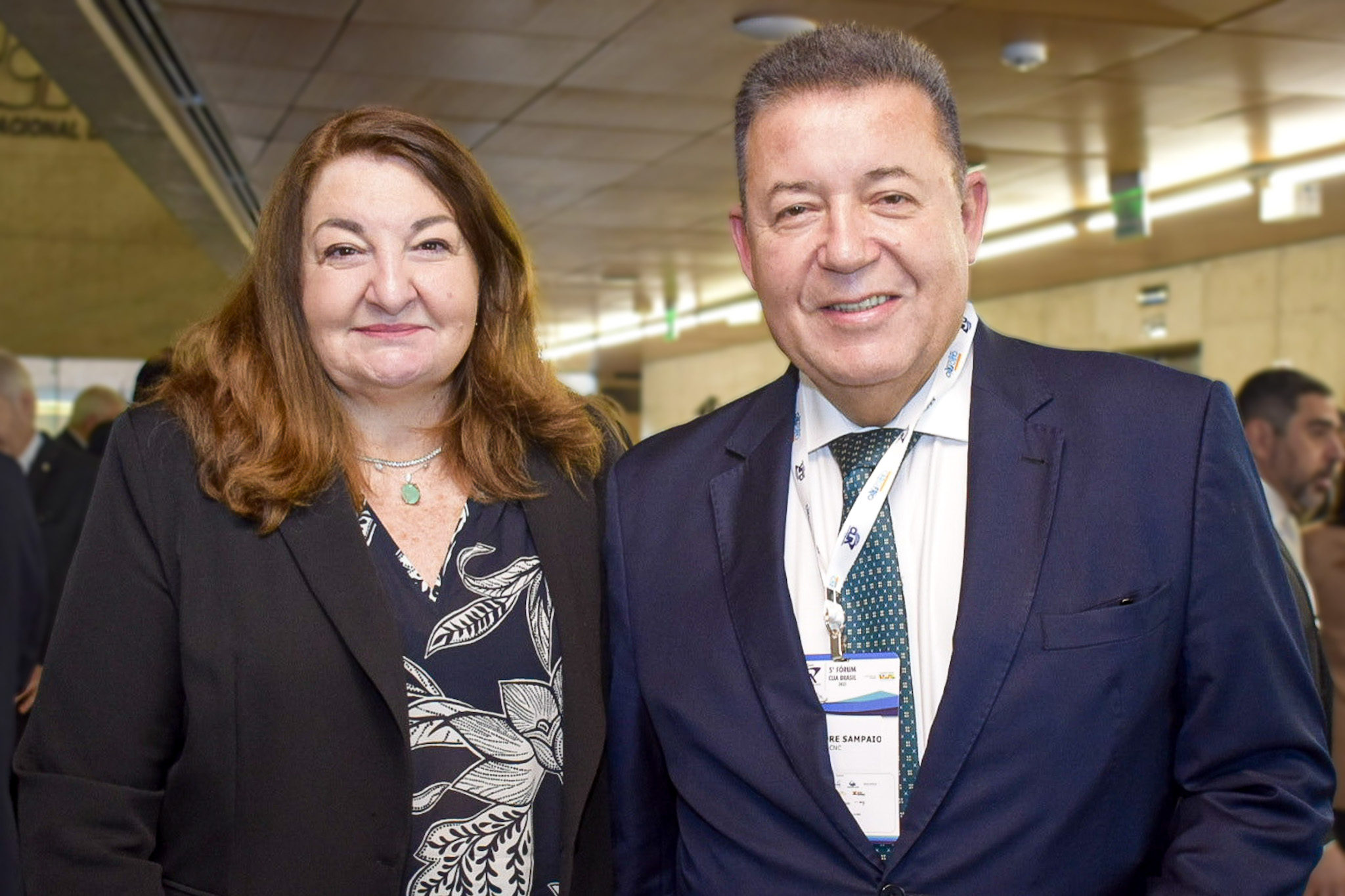 Magda Nassar, da Abav e Alexandre Sampaio, da FBHA Magda Nassar, da Abav e Alexandre Sampaio, da FBHA