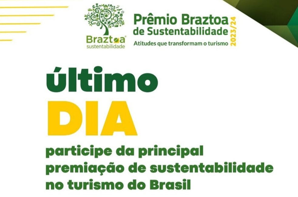 Inscrições para o Prêmio Braztoa de Sustentabilidade 2023/24 se encerram nesta segunda (21) 1 PBS ultimo dia e1692623143148 Inscrições para o Prêmio Braztoa de Sustentabilidade 2023/24 se encerram nesta segunda (21)