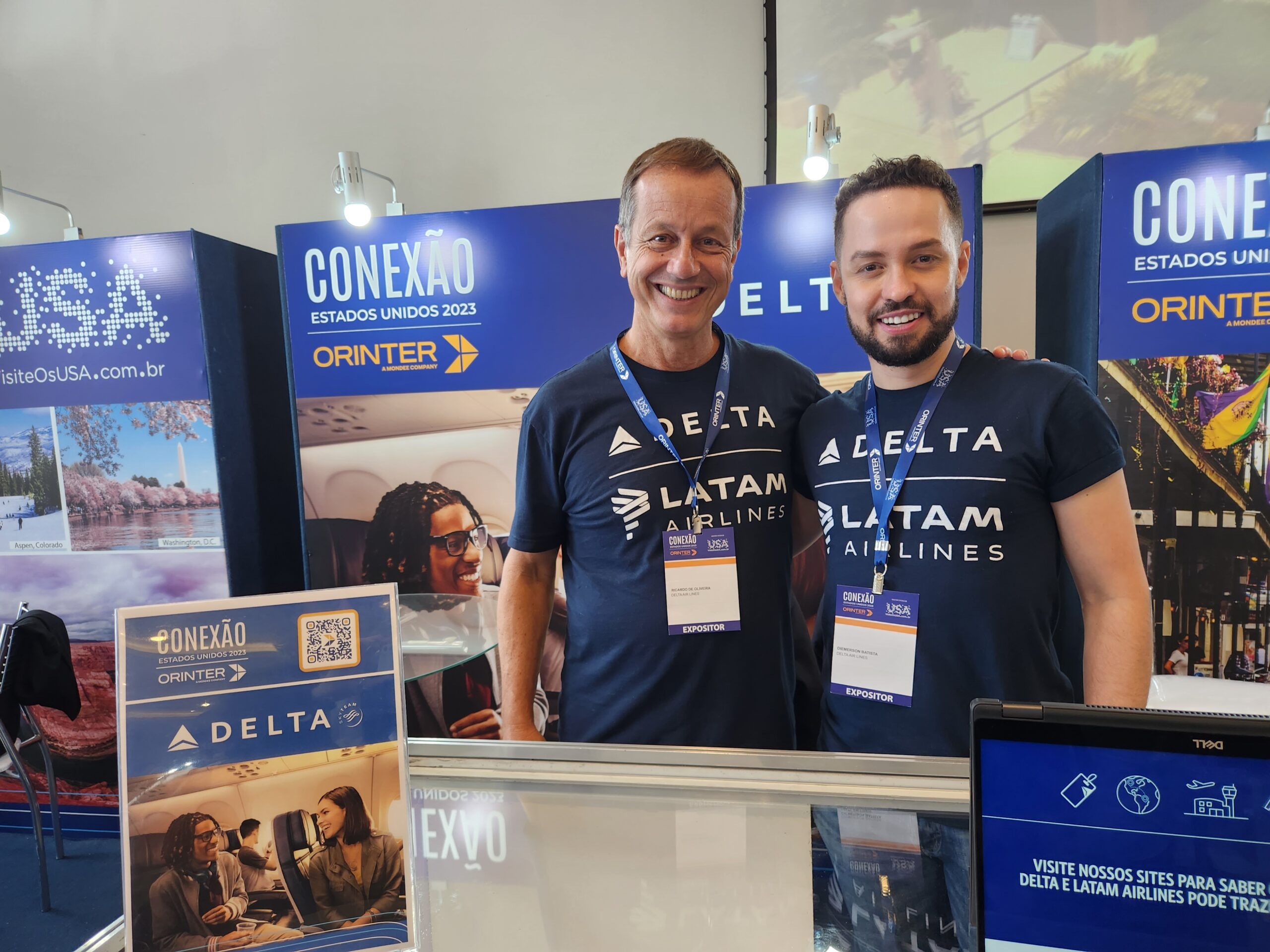 Ricardo Oliveira e Diemerson Batista, da Delta Air Lines. Ricardo Oliveira e Diemerson Batista, da Delta Air Lines.