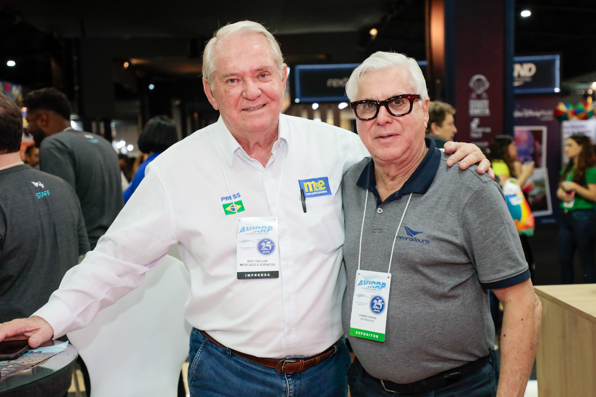 Roy Taylor, do M&E, e Juarez Cintra Filho, da Ancoradouro _ Roy Taylor, do M&E, e Juarez Cintra Filho, da Ancoradouro _