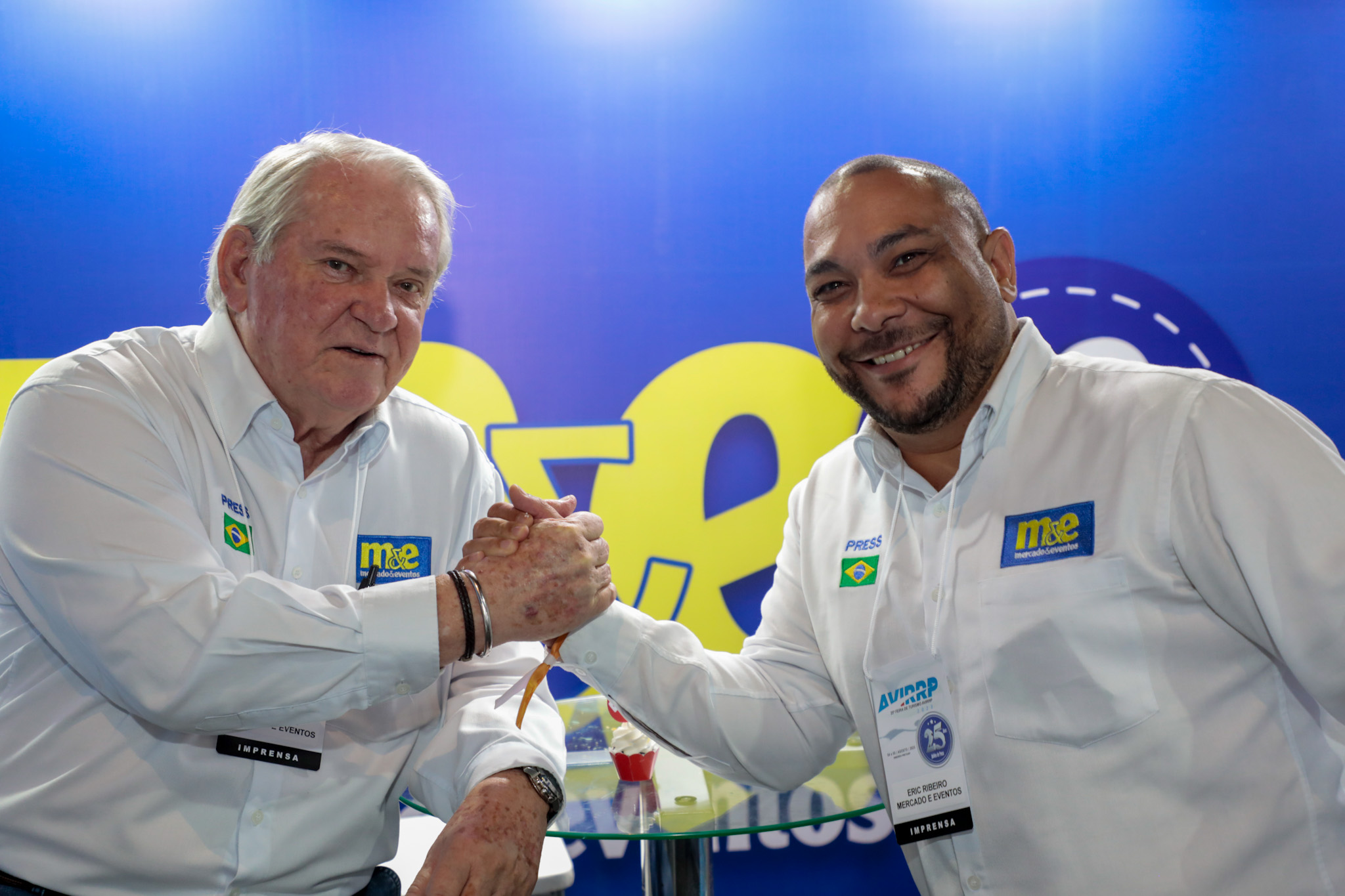 Roy Taylor, e Éric Ribeiro, do M&E Roy Taylor, e Éric Ribeiro, do M&E