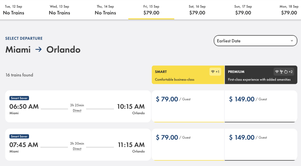 Brightline deve iniciar operações em Orlando no dia 15 de setembro