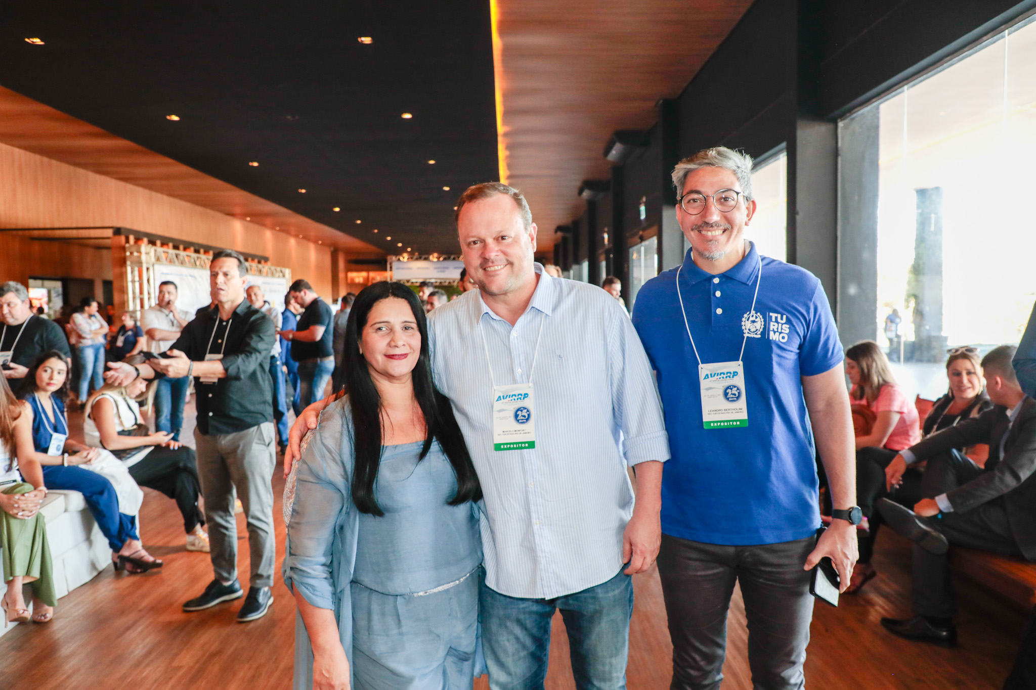 Solange Vieira, da Avirrp, Marcelo Montort e Leandro Bertholini, da Setur-RJ Solange Vieira, da Avirrp, Marcelo Montort e Leandro Bertholini, da Setur-RJ