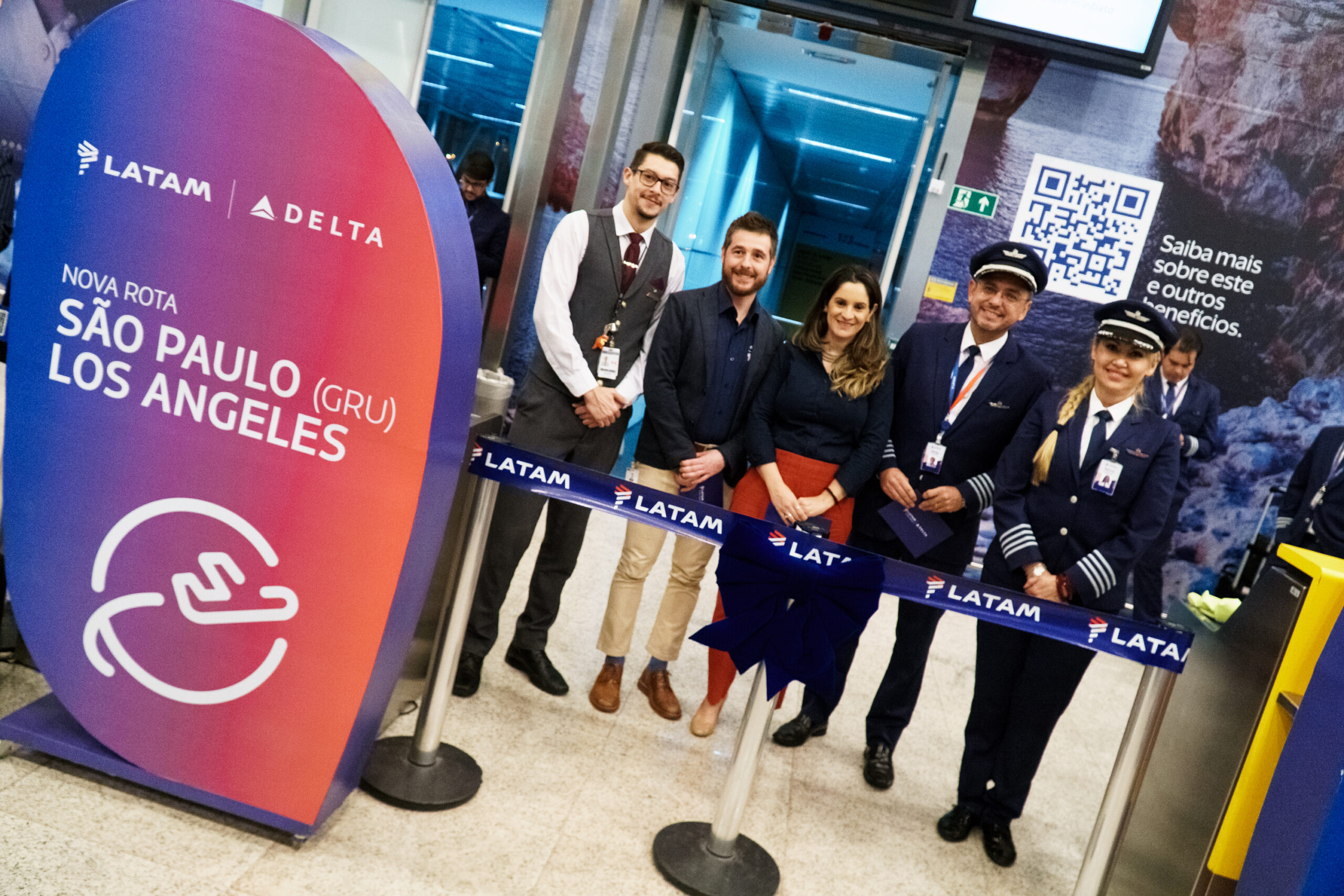 Executivos de Delta e Latam Executivos de Delta e Latam