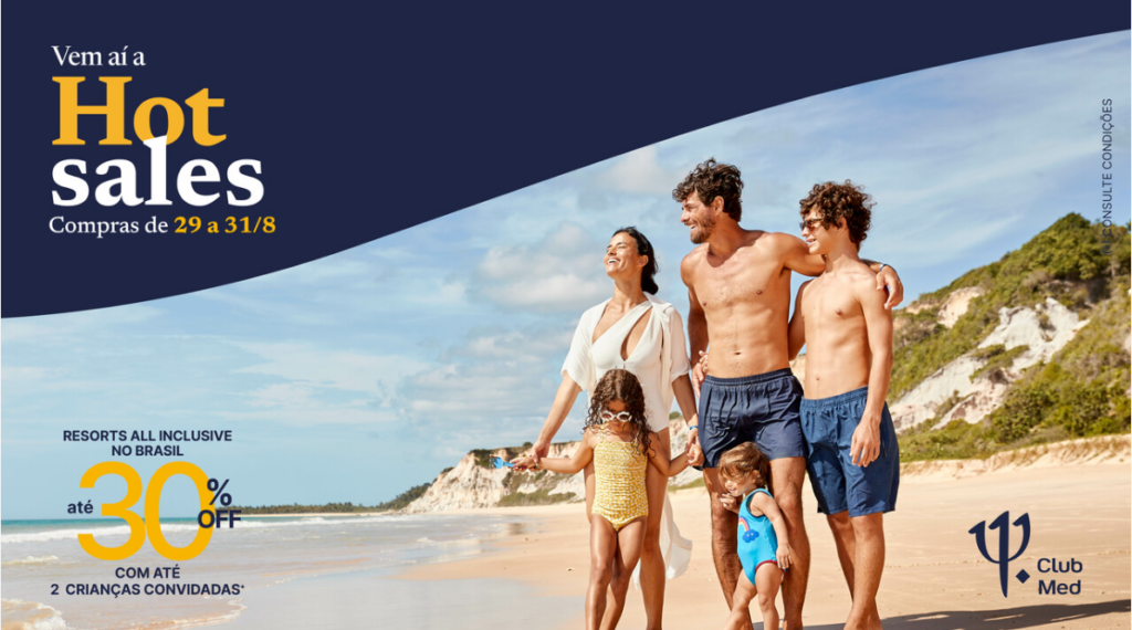 Club Med realiza segunda edição de 2023 da Hot Sales no fim de agosto Club Med realiza segunda edição de 2023 da Hot Sales no fim de agosto