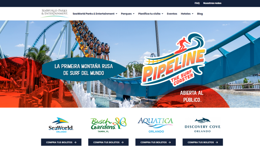 SeaWorld lança site em espanhol focado no mercado latino-americano