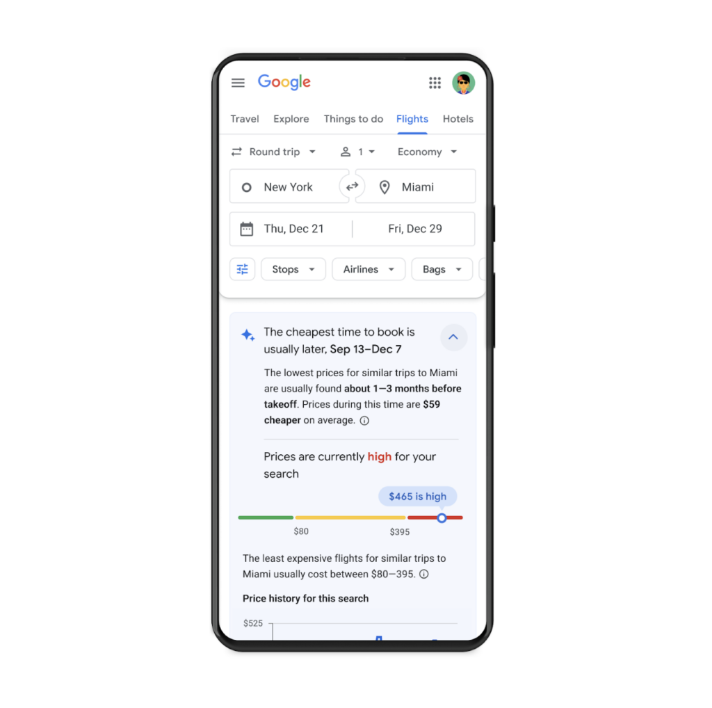 Google Flights passa a indicar o melhor momento para comprar passagens aéreas Google Flights passa a indicar o melhor momento para comprar passagens aéreas