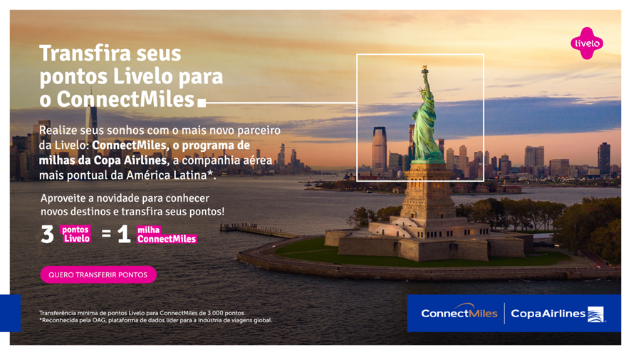 Livelo fecha parceria com a Copa Airlines para transferência de pontos para o ConnectMiles 1 unnamed 7 Livelo fecha parceria com a Copa Airlines para transferência de pontos para o ConnectMiles