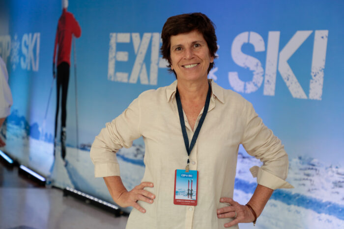 Com expositores inéditos, ExpoSKI recebe mais de 500 participantes no primeiro dia; fotos 1 Adriana Boischio e1694468120144 Com expositores inéditos, ExpoSKI recebe mais de 500 participantes no primeiro dia; fotos