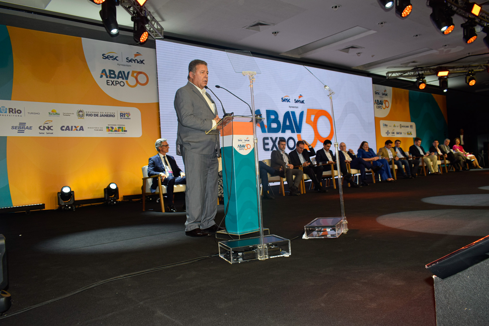 Alexandre Sampaio, da CNC na abertura da Abav