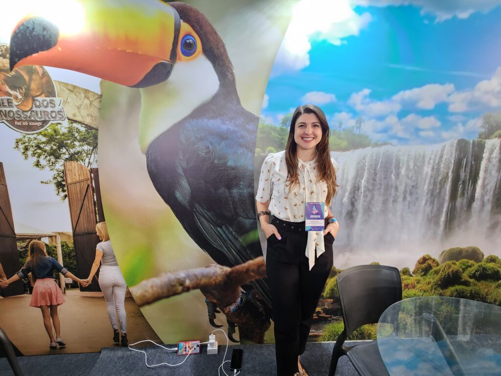 Andressa Szekut diretora de Promocao Marketing e Eventos de Foz do Iguacu Festur Alagoas: Foz do Iguaçu reforça pegada promocional “Cataratas e muito mais”