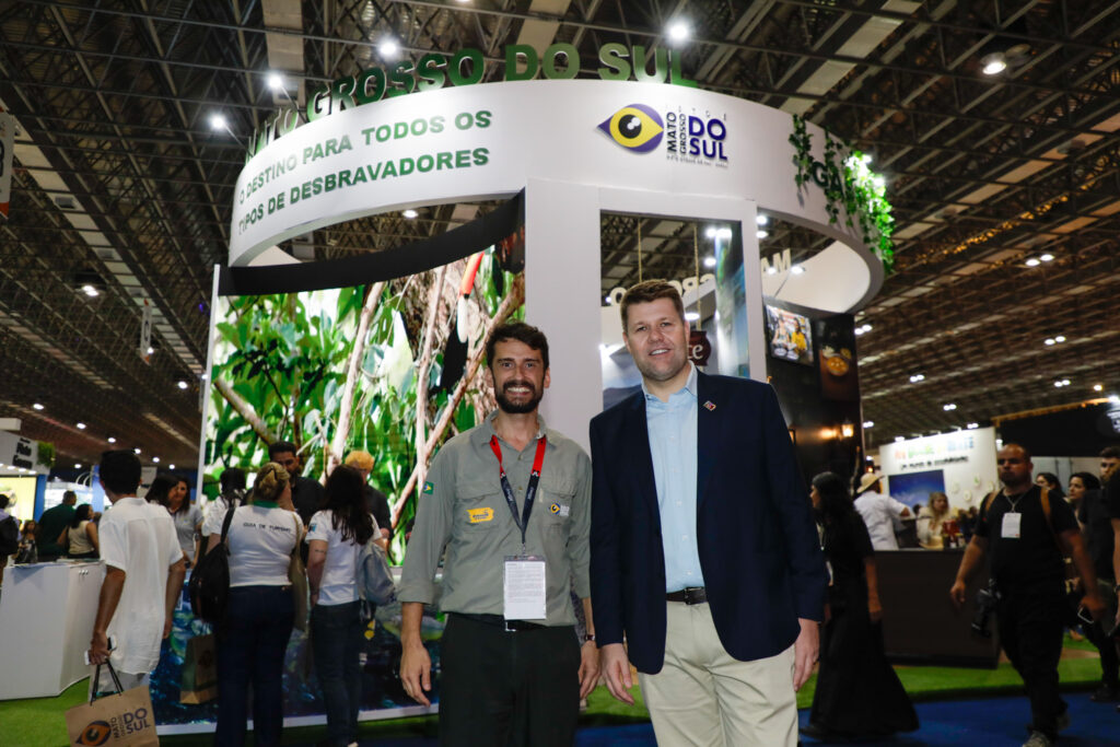 Bruno Wendling, da Fundtur, e Tutuca, secretário de turismo do Rio Janeiro