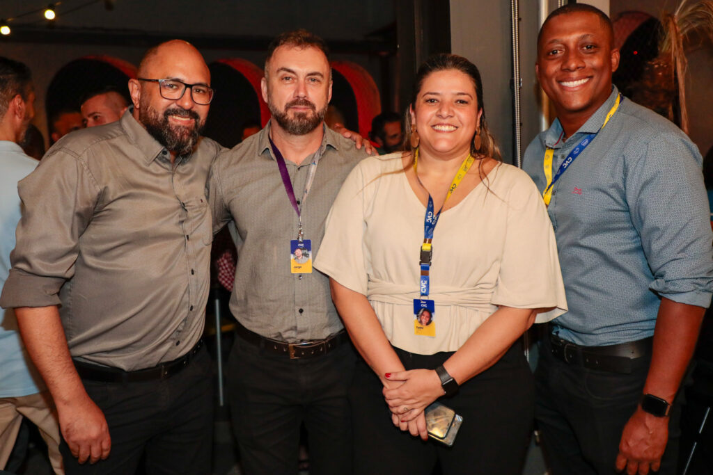 Claudinei De Luna, Jorge Silva, Tathi Martins, e Ricardo Martimiano, da RexturAdvance SP