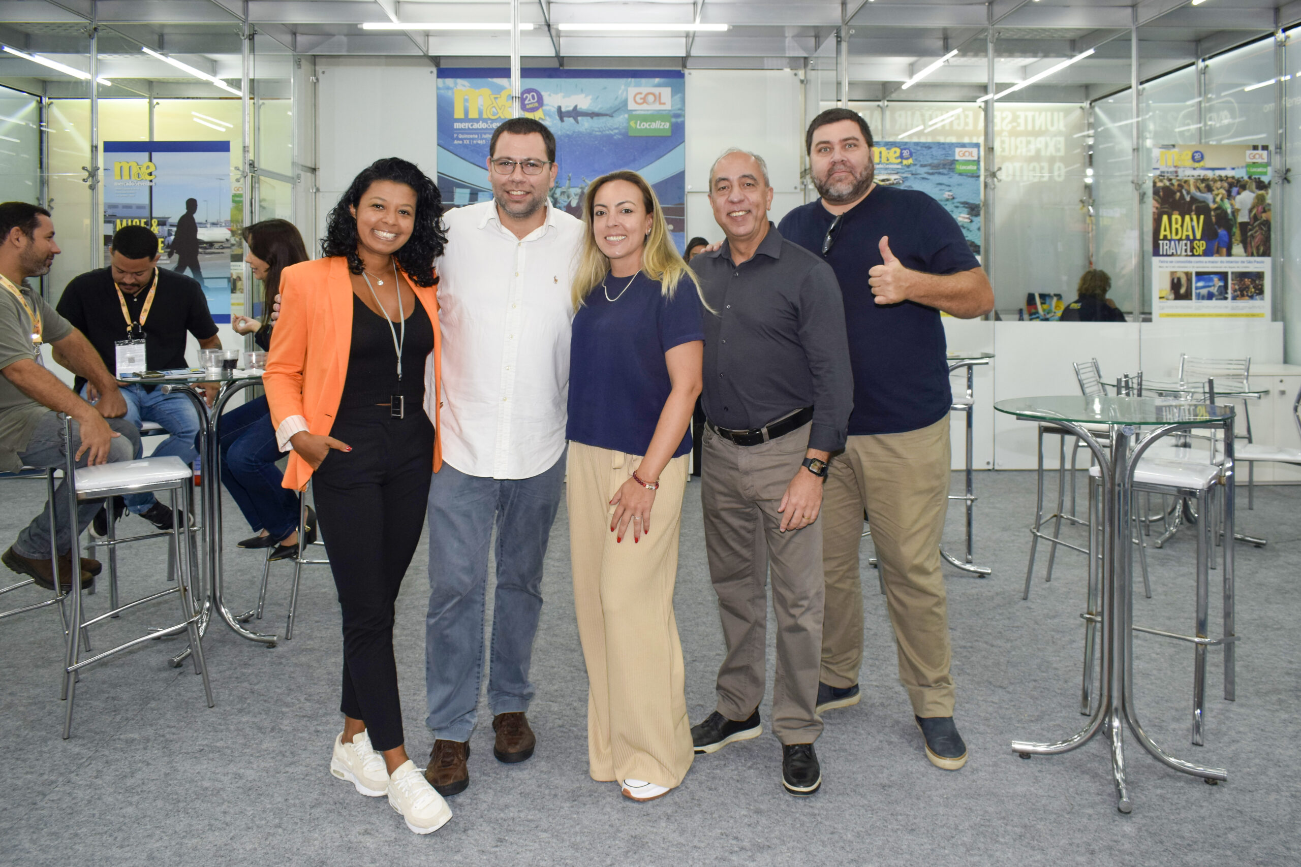 Alessandro Idelfonso, Eduardo Berger, Silvia Fernandes, Vanessa Costa e Victor  Ferreira, do Louvre Hotels Group