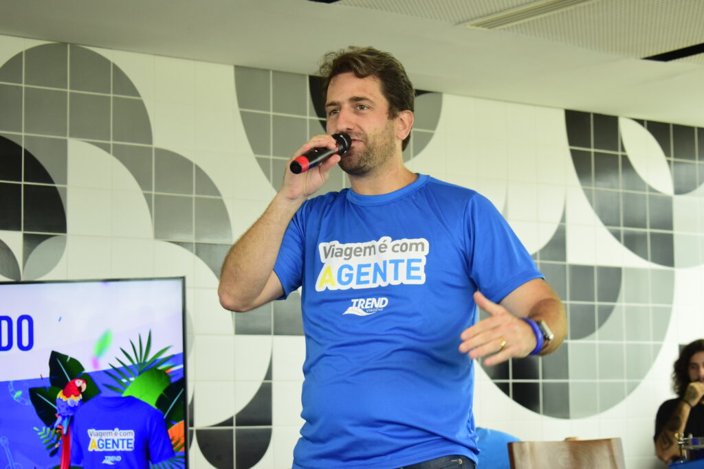 Bruno Heleno durante o discurso de agradecimento