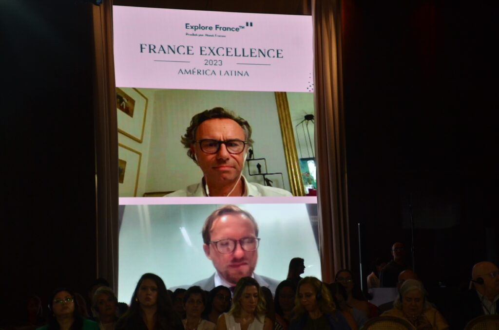 Guillaume de Saint Lager, VP do Orient-Express e Quentin Desurmont, CEO do Serandipians participaram do painel de forma remota