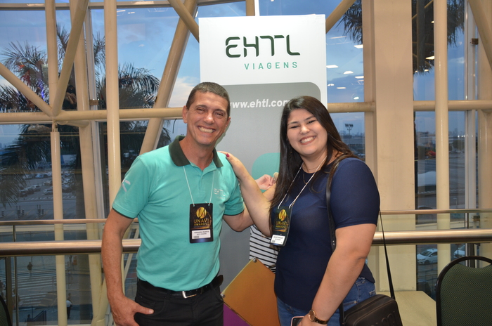 Fernando Manfio, da EHTL com Ana Bittencourt, da AB Viagens Fernando Manfio, da EHTL com Ana Bittencourt, da AB Viagens