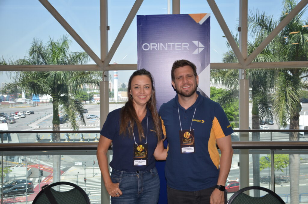 Caroline Oliveira e Eduardo Vansan, da Orinter