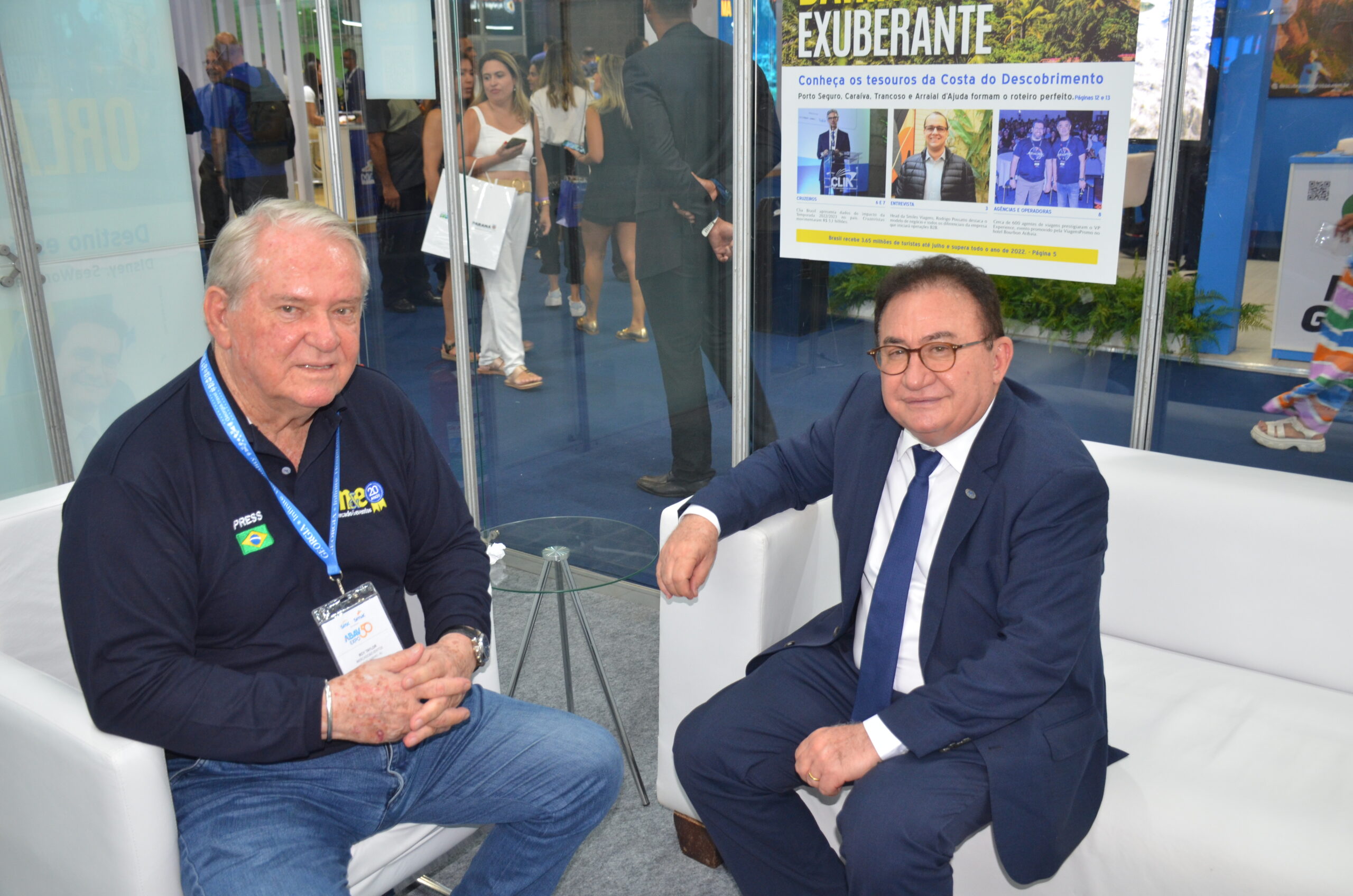 Roy Taylor, do M&E e Manoel Linhares, da Abih Nacional Roy Taylor, do M&E e Manoel Linhares, da Abih Nacional