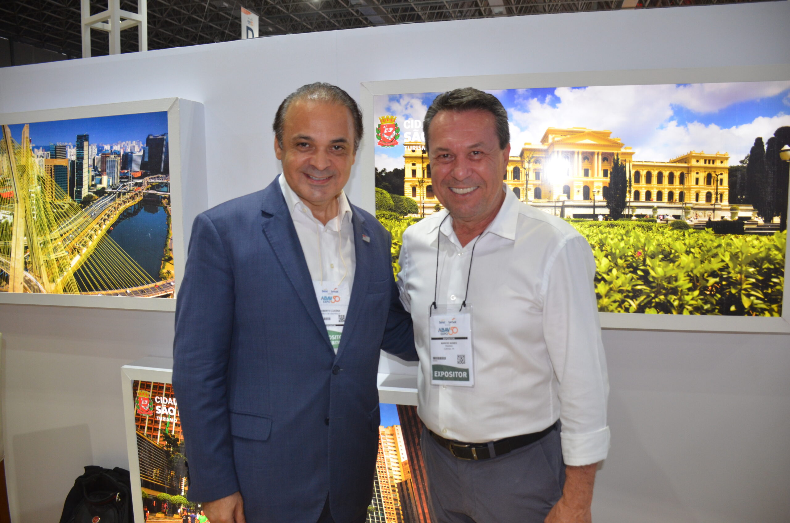 Os secretários de turismo de São Paulo, Roberto Lucena e Marcio Nunes, secretário de turismo do Paraná Os secretários de turismo de São Paulo, Roberto Lucena e Marcio Nunes, secretário de turismo do Paraná