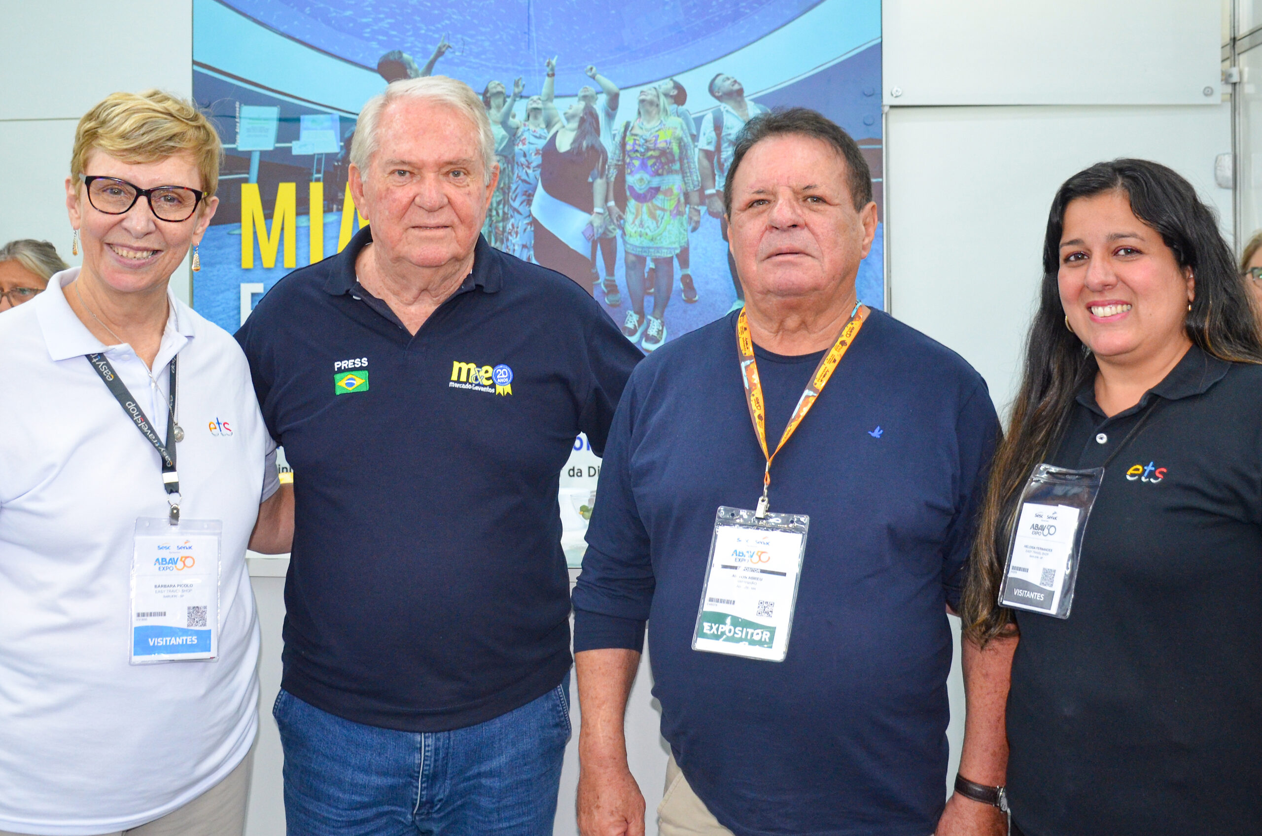 Bárbara Picolo, da ETS; Roy Taylor, do M&E; Airton Abreu, do Maranhão; e Heloísa Fernandes, da ETS Bárbara Picolo, da ETS; Roy Taylor, do M&E; Airton Abreu, do Maranhão; e Heloísa Fernandes, da ETS