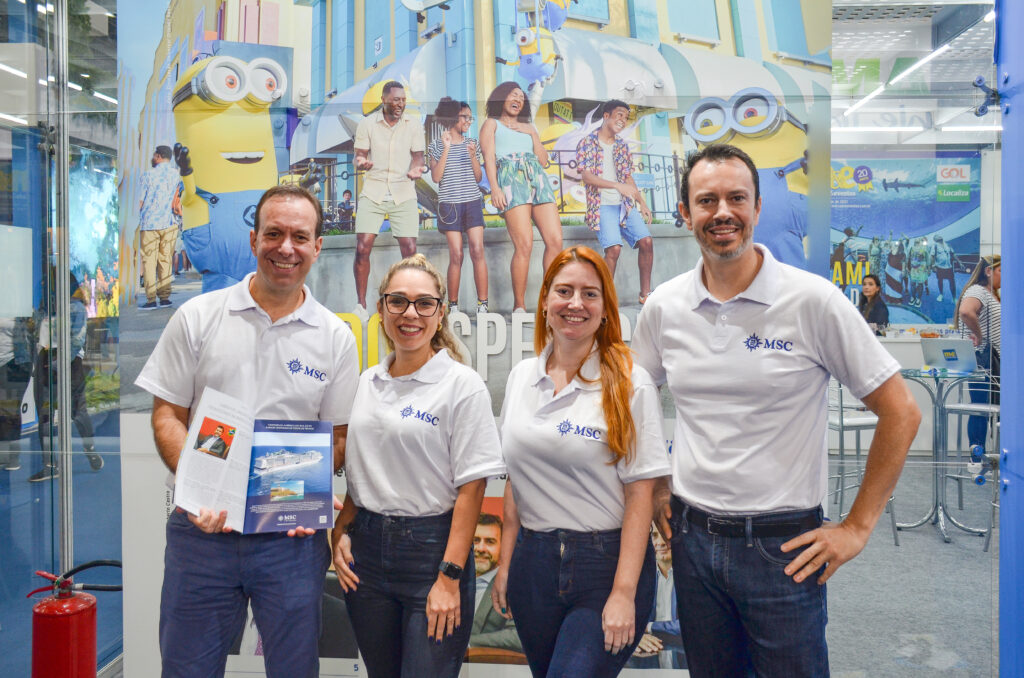 Equipe da MSC Cruzeiros na Abav Expo 2023