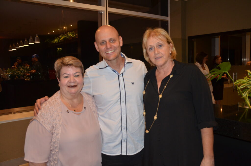 Conceição Junkes, Thiago Bertola e Jane Balbinotti, da Abav Santa Catarina 