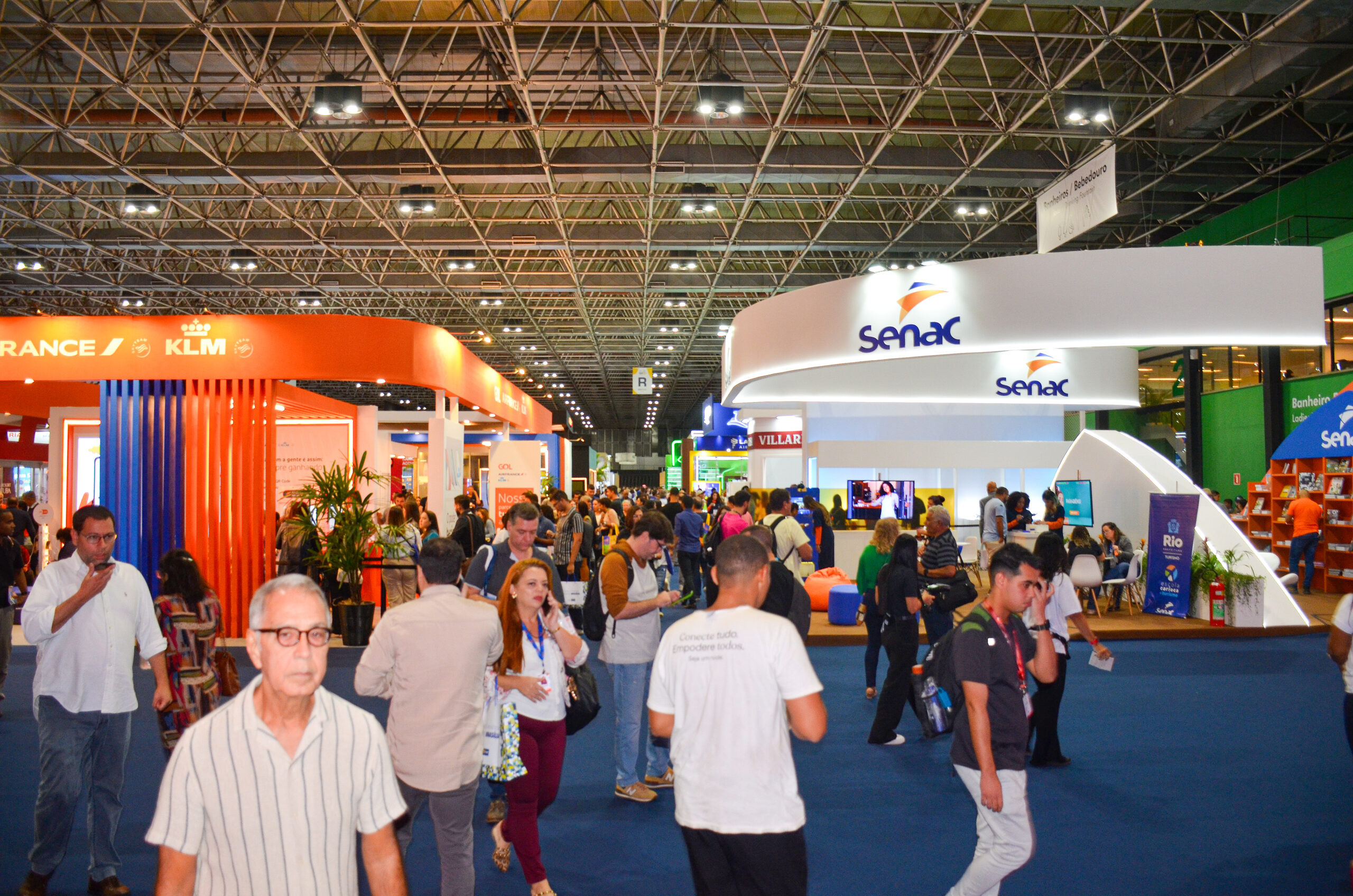 Os corredores da Abav Expo 2023 estiveram cheios nos três dias de feira Os corredores da Abav Expo 2023 estiveram cheios nos três dias de feira