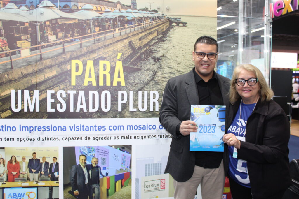 Edna Rocha, presidente da Abav-PA, e o deputado Fabio Freitas