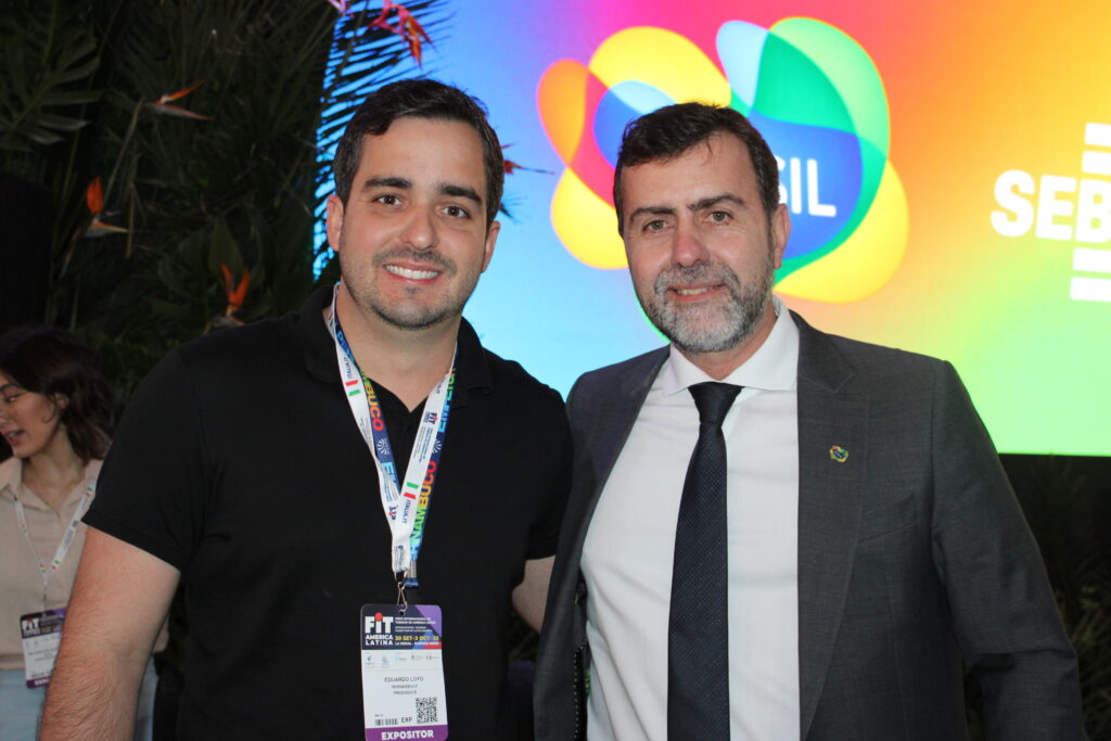 Eduardo Loyo, presidente da Empetur, e Marcelo Freixo, presidente da Embratur