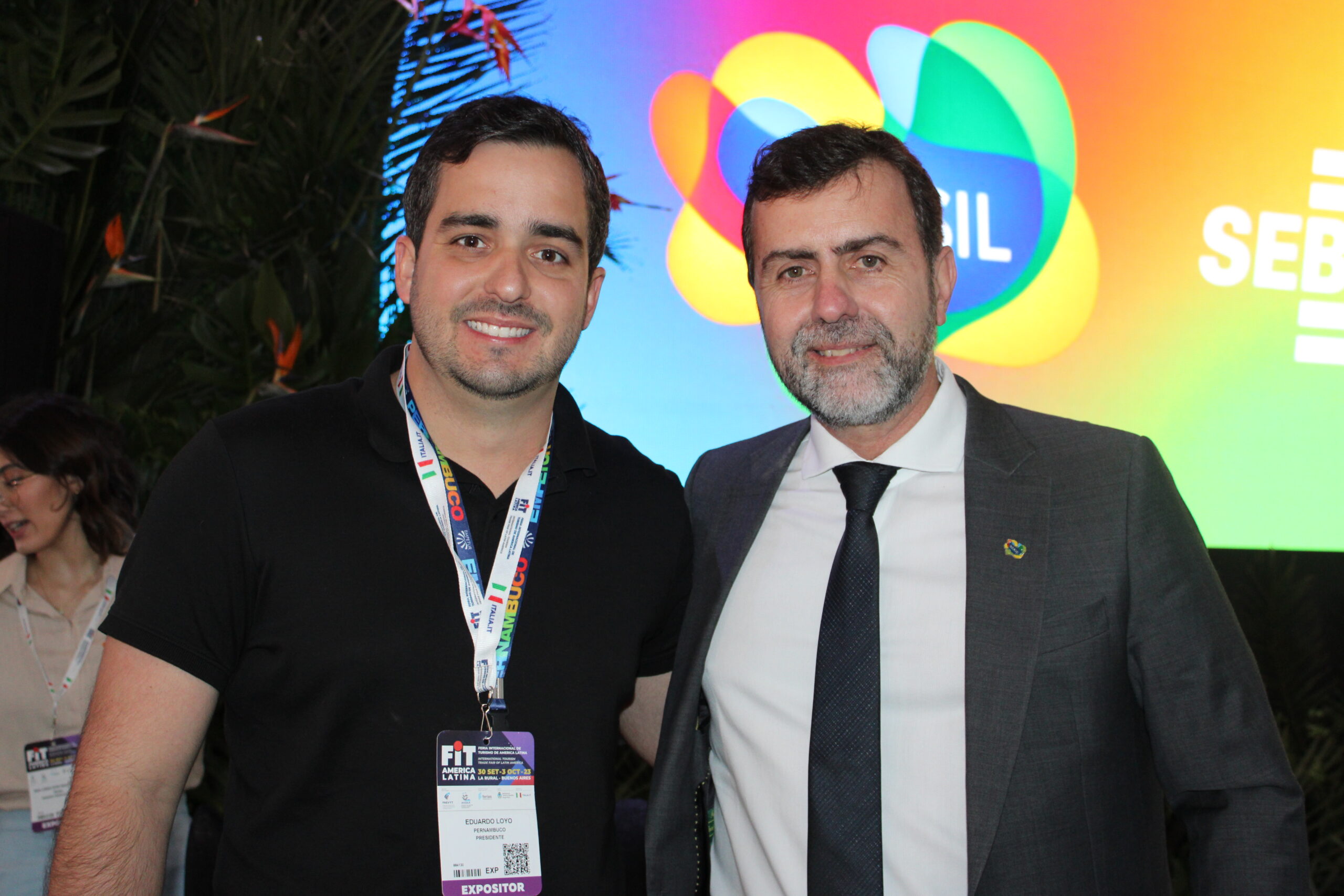Eduardo Loyo, presidente da Empetur, e Marcelo Freixo, presidente da Embratur Eduardo Loyo, presidente da Empetur, e Marcelo Freixo, presidente da Embratur