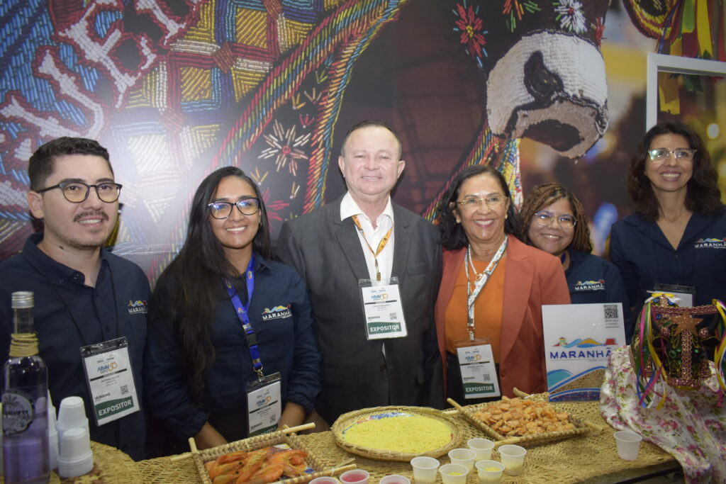 Equipe do Maranhão em acão promocional na Abav Expo 2023