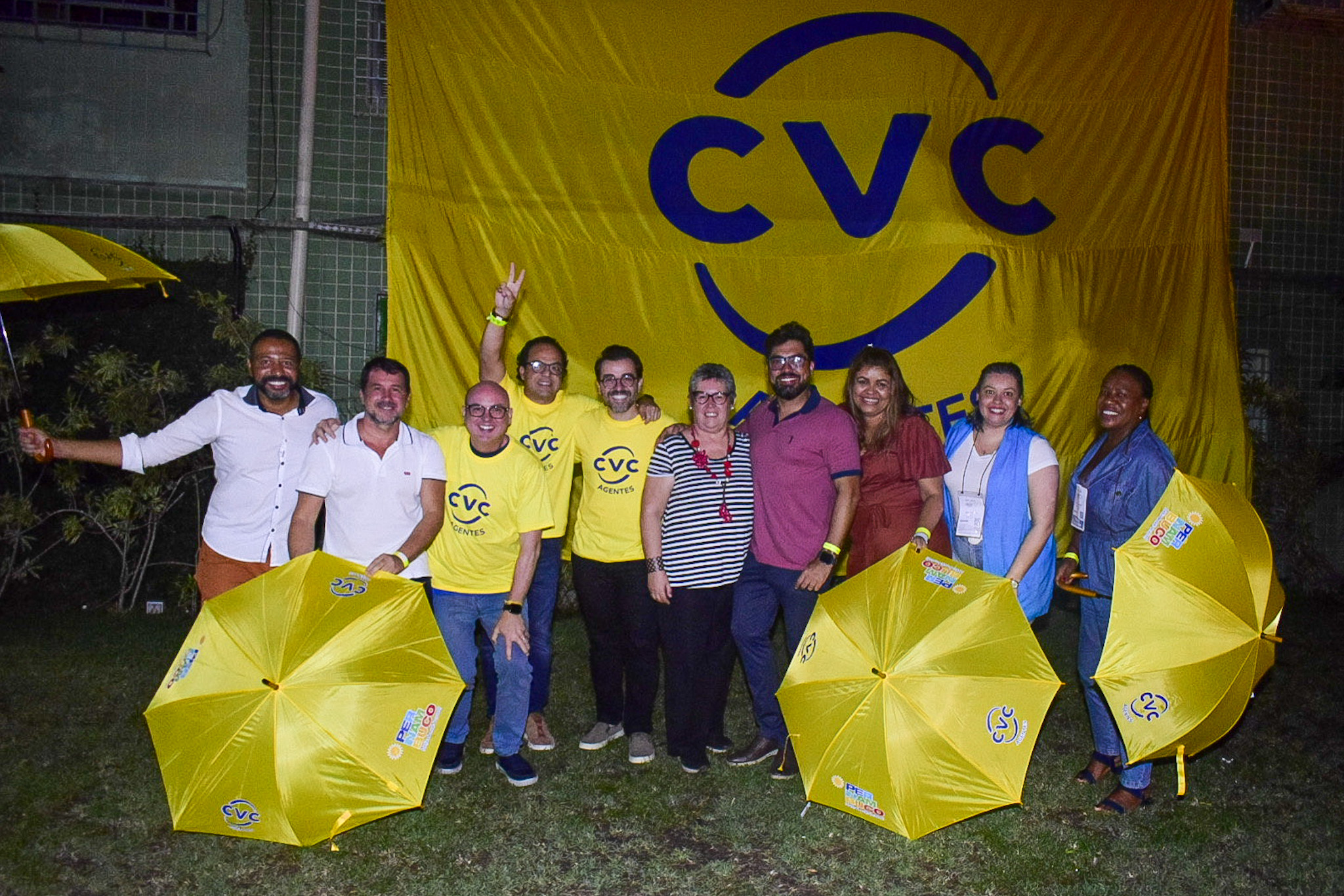 Executivos da CVC com franqueados parceiros Executivos da CVC com franqueados parceiros