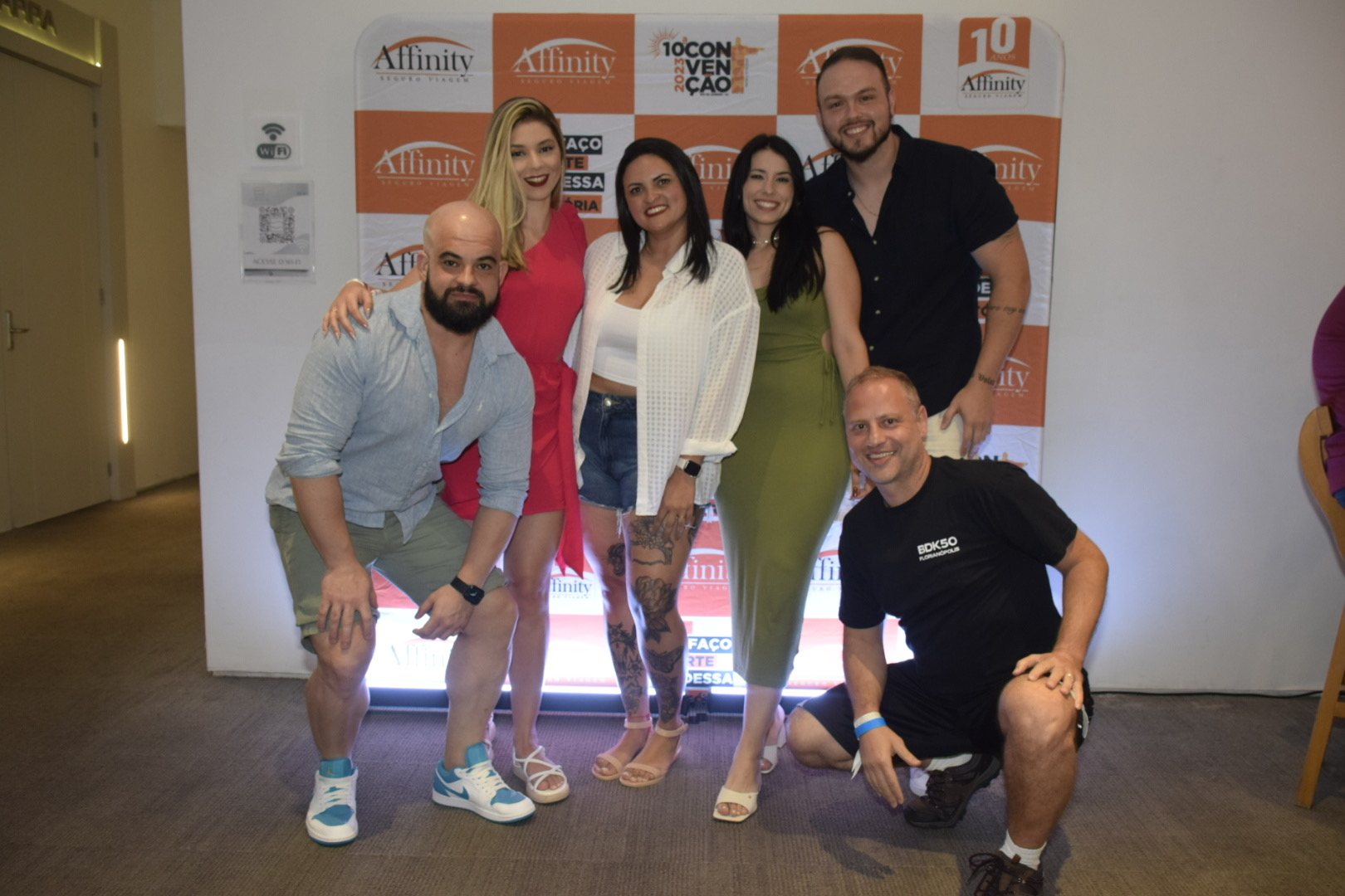 Colaboradores do Affinity na festa da Convenção 2023