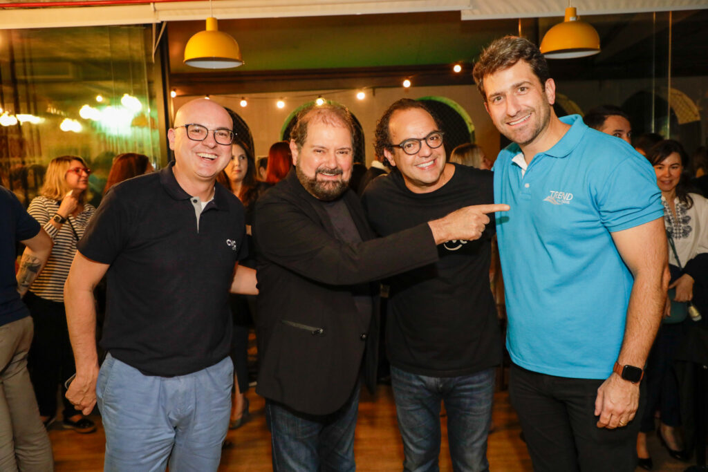 Fabio Mader, Guilherme Paulus, Fabio Godinho, e Bruno Heleno, da CVC Corp