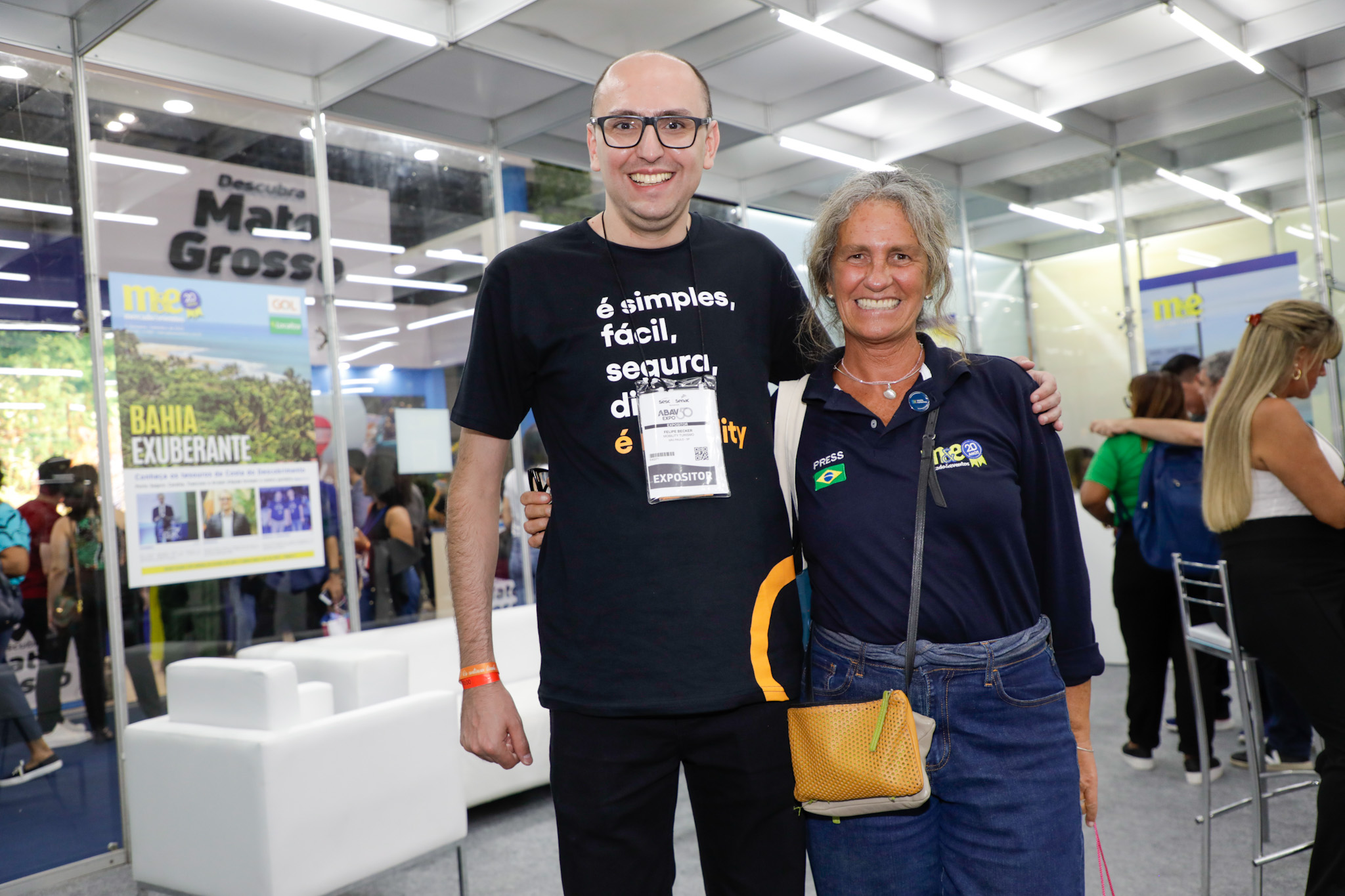 Felipe Becker, da Mobility, e Mari Masgrau, do M&E
