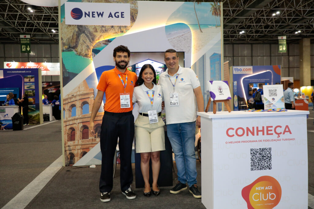 Fernando Arruda, Meggy Andrade, e Eduardo, da New Age