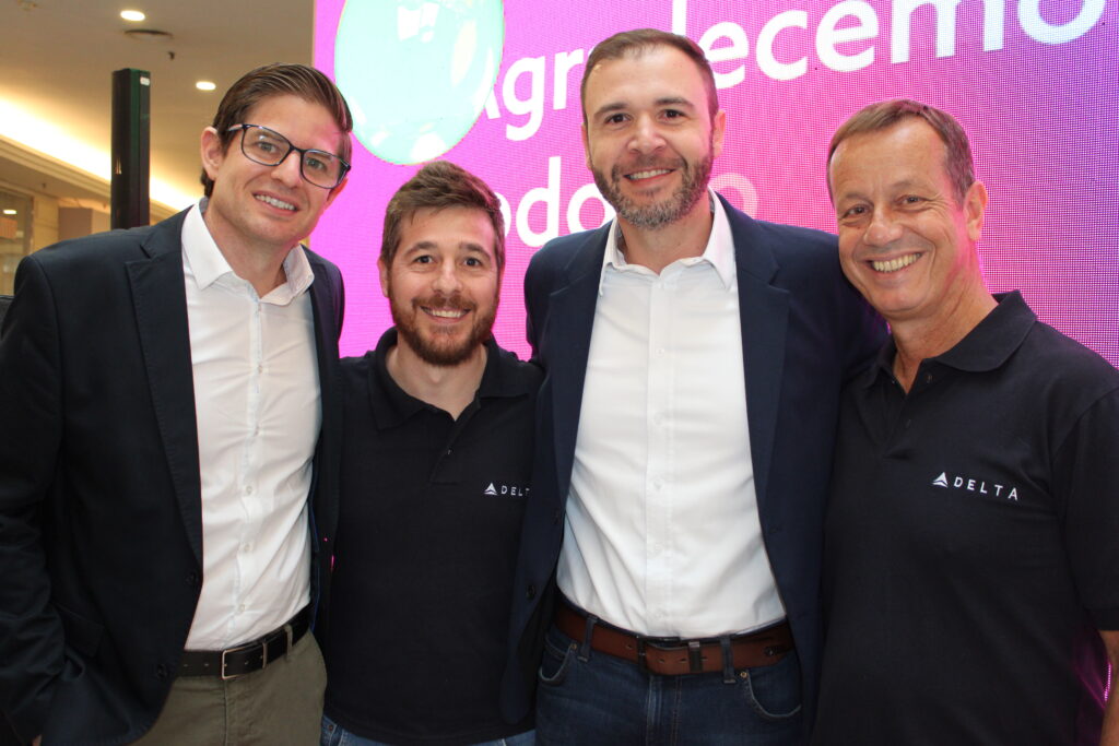 Gonzalo Romero, da Air Europa, Danilo Barbizan, da Delta, Denis Ribeiro, da Agaxtur, e Ricardo Oliveira, da Delta