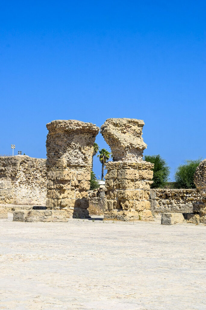 Coluna das Termas Romanas em Cartago