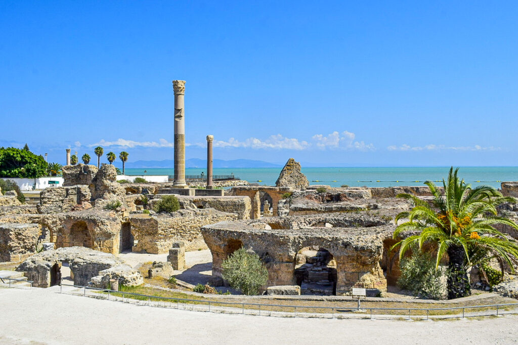 Ruínas das Termas Romanas, na Tunísia
