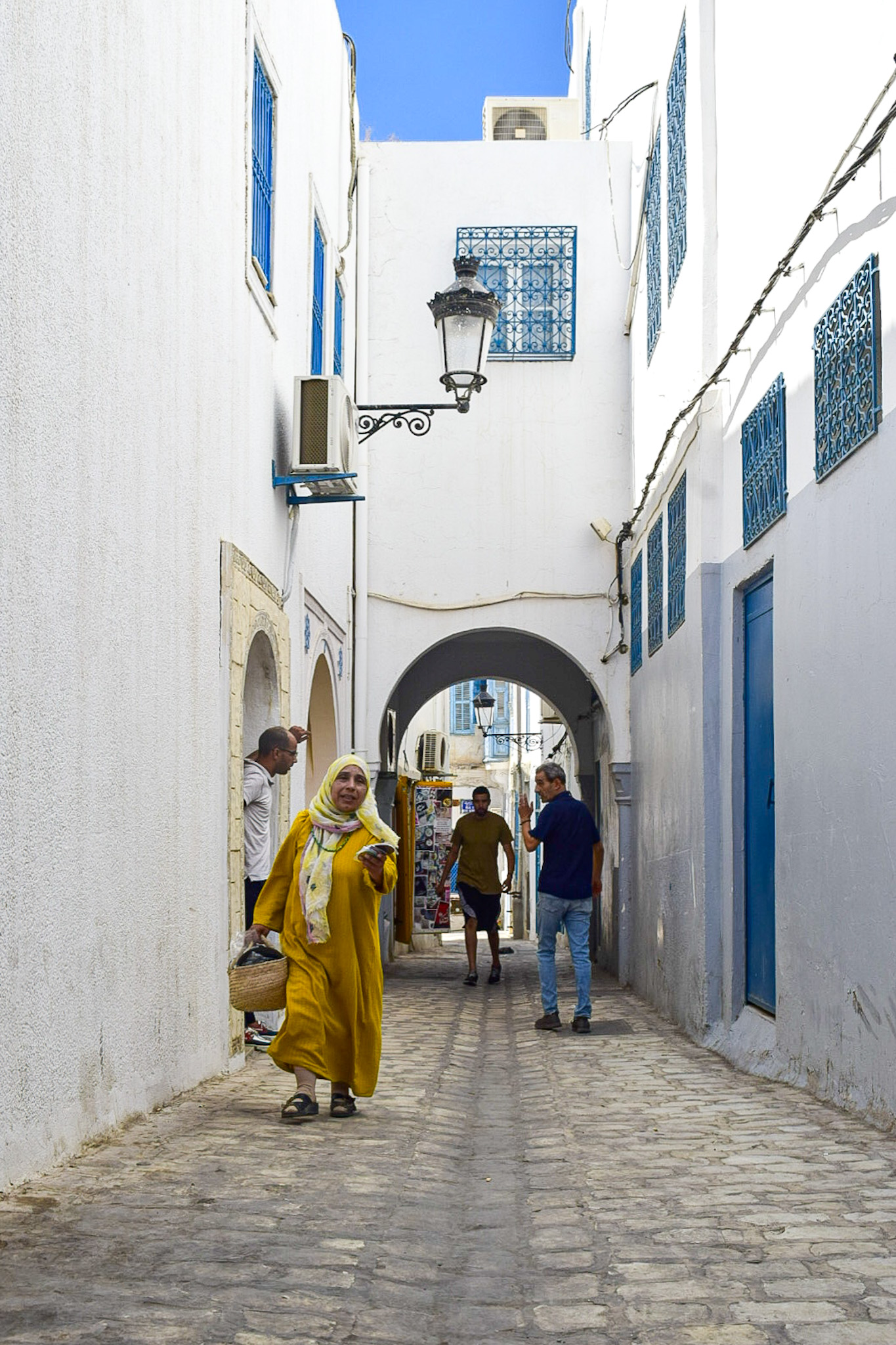 Rua estreita em Tunes
