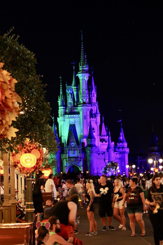 Magic Kingdom durante a noite