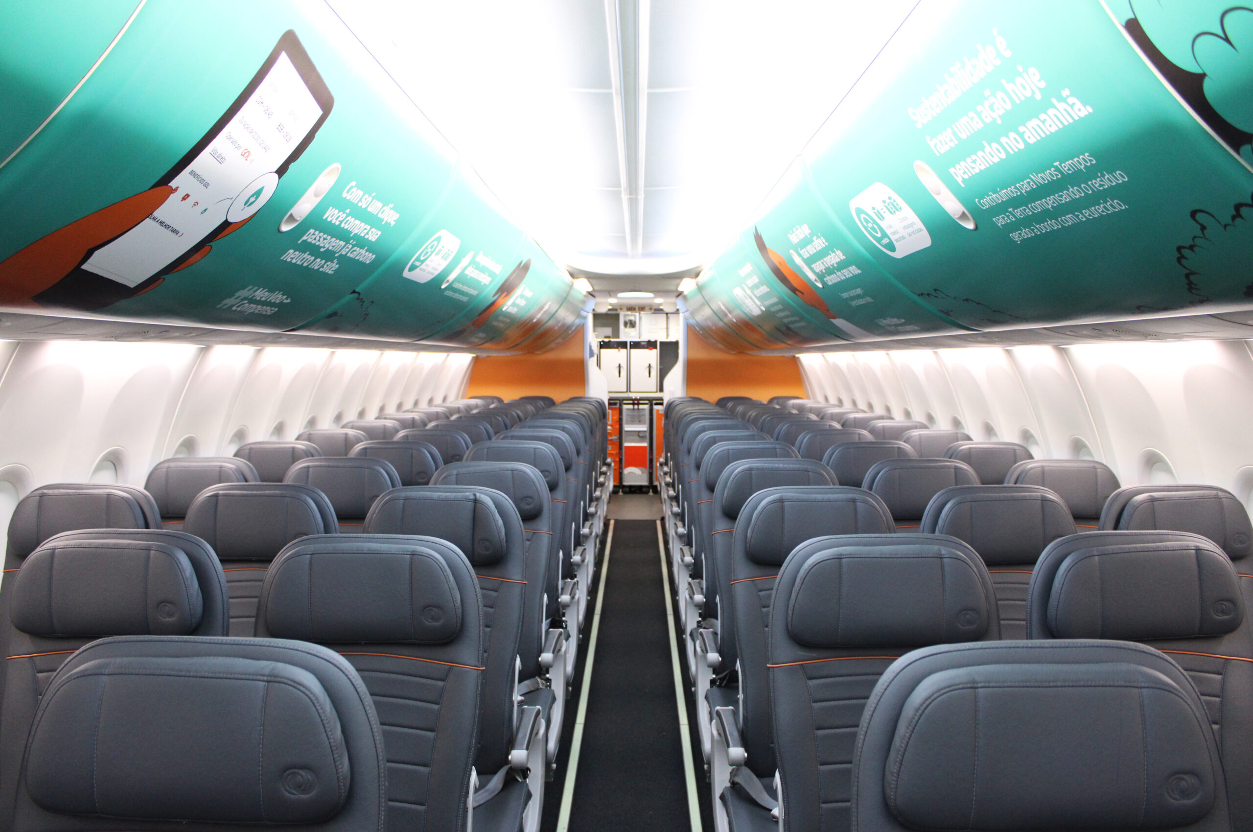 Interior da aeronave Interior da aeronave