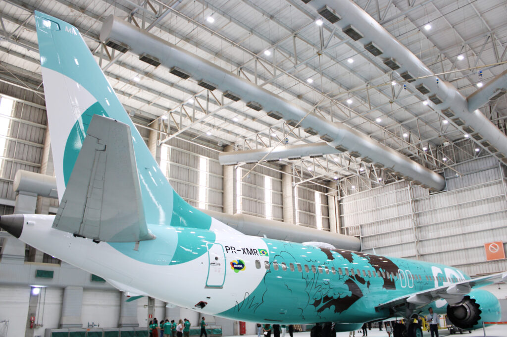 #MeuVooCompensa: veja fotos da inédita aeronave verde lançada pela Gol #MeuVooCompensa: veja fotos da inédita aeronave verde lançada pela Gol