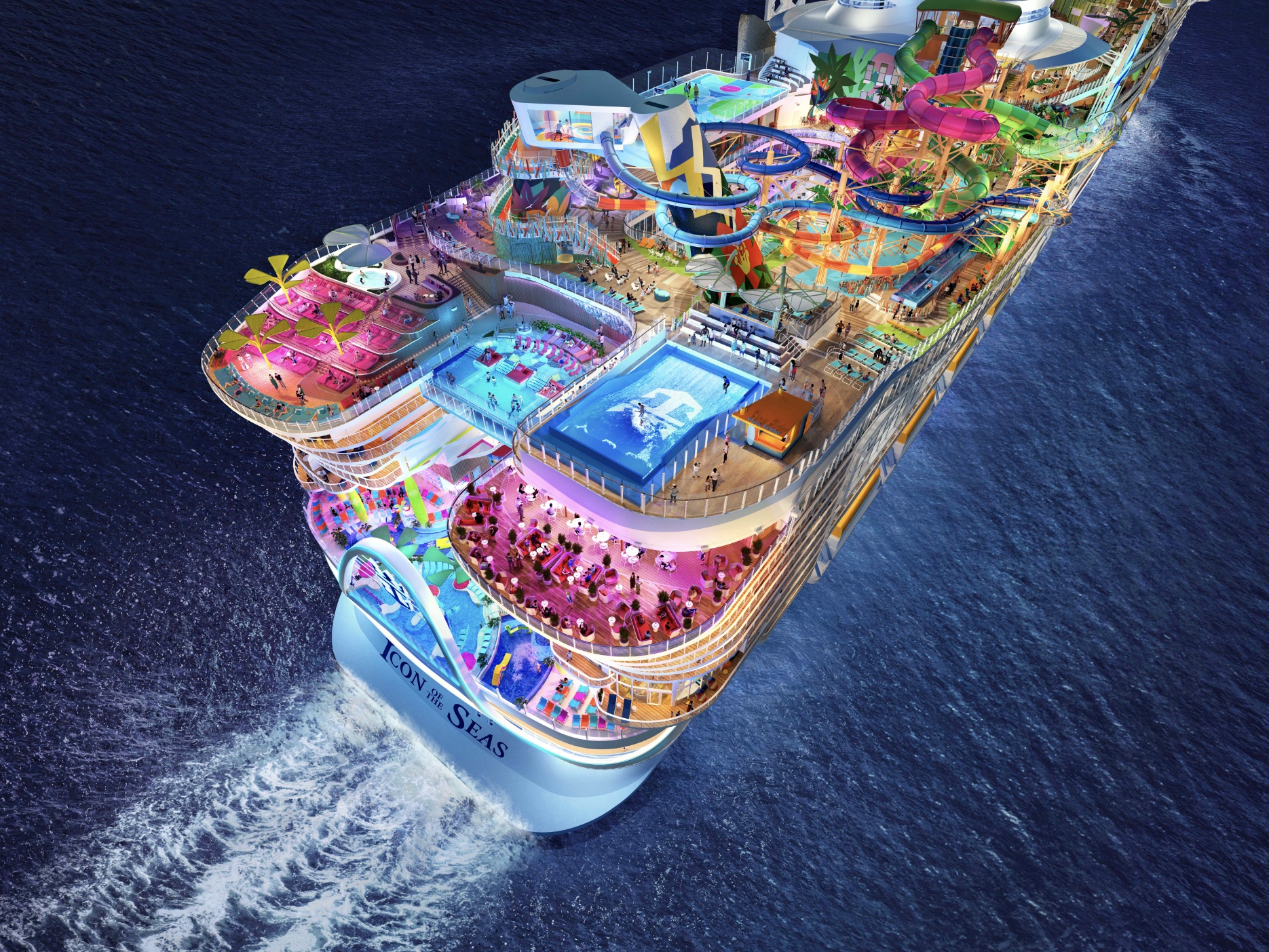 Futuro maior navio do mundo, Icon of The Seas promete revolucionar os