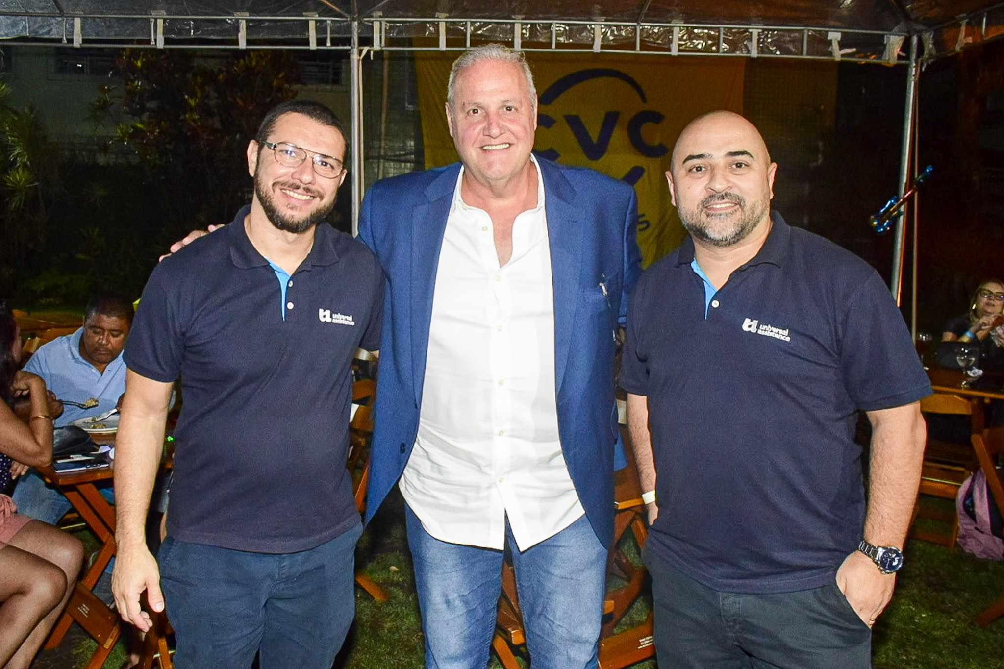 Jessé Correia, Maurício Amaral e Roberto Oliveira, da Universal Assistance Jessé Correia, Maurício Amaral e Roberto Oliveira, da Universal Assistance