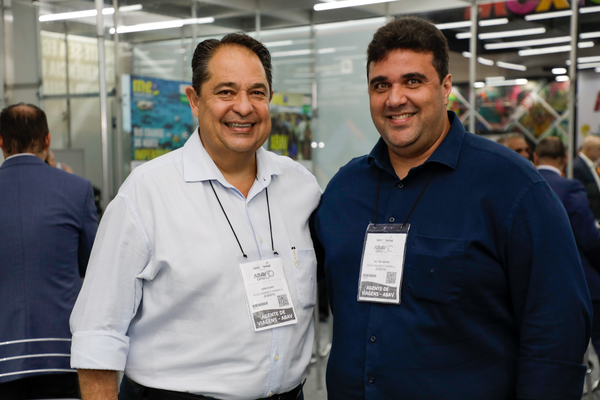 Jose Alves e Victor Abdon, da Plus Viagens e Turismo