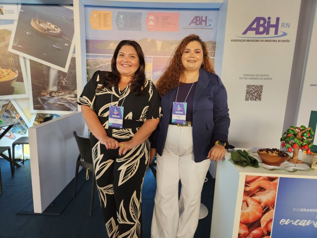 Karla Fonseca e Jaqueline Barbosa, da ABIH-RN